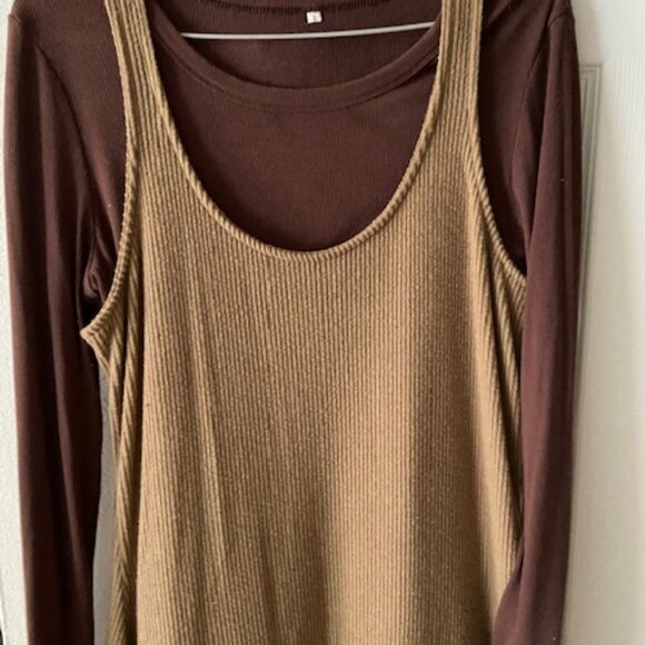 Universal Thread sleeveless maxi dress in tan size medium - Picture 6 of 6